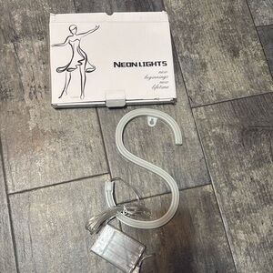 Letter S neon light